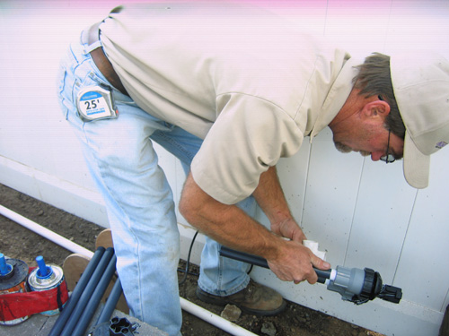 Sprinkler repair in Hurst TX in progress